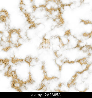 Rame bianco carta di marmo. Digital scrapbooking carta. Lamina dorata lastra di marmo. Carta di marmo. Golden marmo. Perfetto per scrapbooking, copertine stampe. Foto Stock