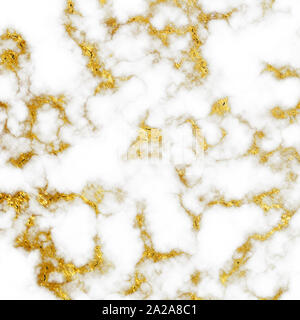 Rame bianco carta di marmo. Digital scrapbooking carta. Lamina dorata lastra di marmo. Carta di marmo. Golden marmo. Perfetto per scrapbooking, copertine stampe. Foto Stock