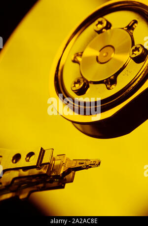 Close up di un unità disco rigido interne Foto Stock