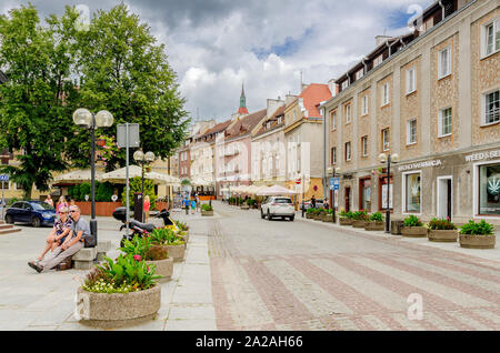 Olsztyn (ger.: Allenstein), Warmian-mazurian provincia, Polonia. Prosta Street nella città vecchia. Foto Stock