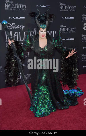 Los Angeles, Stati Uniti d'America. Il 30 settembre, 2019. Nina ovest alla premiere mondiale del film 'Maleficent: fatto buio/Maleficent: padrona del male" al El Capitan theater. Los Angeles, 30.09.2019 Credito: dpa/Alamy Live News Foto Stock