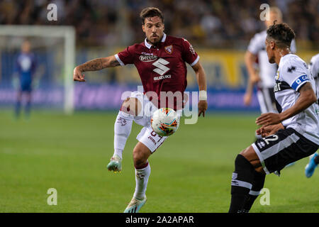 Simone Verdi (Torino) durante l'italiano 'Serie A' match tra Parma 3-2 Torino a stadio Ennio Tardini su settembre 30 , 2019 a Parma, Italia. (Foto di Maurizio Borsari/AFLO) Foto Stock