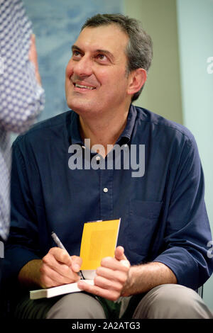 30 Settembre 2019 - Italia, Lombardia, Crema, Mario Calabresi in occasione della presentazione del suo libro La mattina dopo Foto Stock