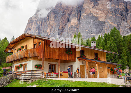 Italia Veneto Angelo Dibona rifugio Foto Stock