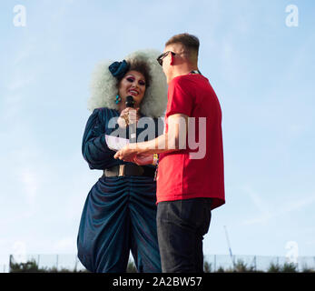 RuPaul Drag Race UK RuVeal a Manchester Pride Live 2019 Foto Stock