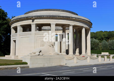 Il Ploegsteert Memoriale per la mancanza di soldati alleati della I Guerra Mondiale (CWGC) da Harold Chalton Bradshaw Comines-Warneton, Belgio Foto Stock