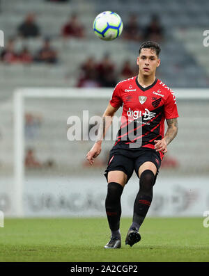 Il 29 settembre 2019; Arena da Baixada Stadium, Curitiba, Parana, Brasile; brasiliano della serie A CALCIO, atletico versus Chapecoense; Lucas Halter di Atletico Foto Stock