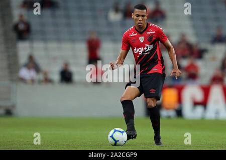 Il 29 settembre 2019; Arena da Baixada Stadium, Curitiba, Parana, Brasile; brasiliano della serie A CALCIO, atletico versus Chapecoense; Madson di Atletico Foto Stock