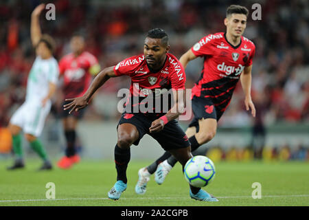 Il 29 settembre 2019; Arena da Baixada Stadium, Curitiba, Parana, Brasile; brasiliano della serie A CALCIO, atletico versus Chapecoense; Nik&#xe3;o dell'Atletico Foto Stock