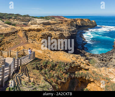 La grotta, Parco Nazionale di Port Campbell, Great Ocean Road, Victoria, Australia. Foto Stock