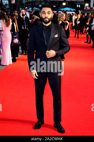 Anthony Welsh durante la storia personale di David Copperfield Premiere europeo al Luxe Odeon Leicester Square a Londra. PA Le immagini foto. Picture Data: Mercoledì 2 ottobre 2019. Vedere PA storia SHOWBIZ Copperfield. Foto di credito dovrebbe leggere: Ian West/PA FILO Foto Stock