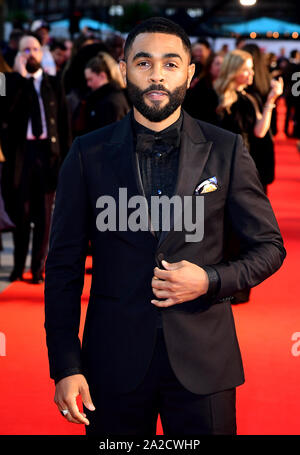 Anthony Welsh durante la storia personale di David Copperfield Premiere europeo al Luxe Odeon Leicester Square a Londra. PA Le immagini foto. Picture Data: Mercoledì 2 ottobre 2019. Vedere PA storia SHOWBIZ Copperfield. Foto di credito dovrebbe leggere: Ian West/PA FILO Foto Stock