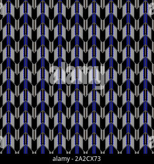 Etnici tribali texture. Seamless colorato motivo a righe in stile azteco. La figura tribal ricamo. Indian, scandinavo, Gypsy, messicano, folk pattern. Foto Stock
