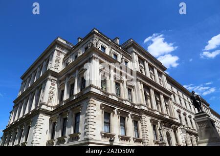 London, Regno Unito - lo scacchiere, noto anche come di sua maestà edificio del Tesoro. Foto Stock