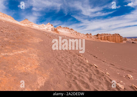 Valle de la Luna o Valle della Luna, San Pedro de Atacama, Repubblica del Cile America Latina Foto Stock