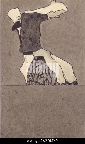 Egon Schiele - Komposition mit zwei Gestalten - ca1909. Foto Stock