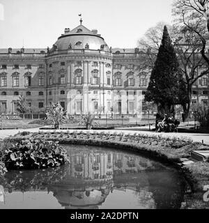 Die Residenz di Würzburg, Deutschland 1930er Jahre. La Residenza di Würzburg, Germania 1930s. Foto Stock