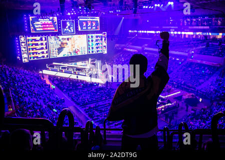 Immagine editoriale di un Counter Strike: offensiva mondiale torneo esports evento. Foto Stock