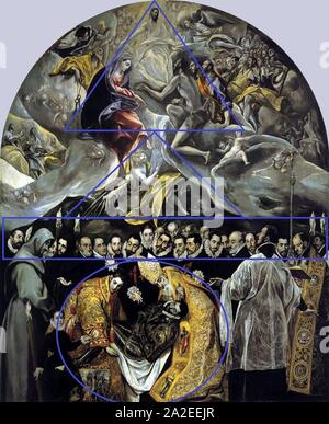 El Greco - la sepoltura del Conte di Orgazcomposición. Foto Stock