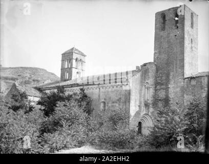 El benedictí Monestir de Sant Benet de Bages. Foto Stock