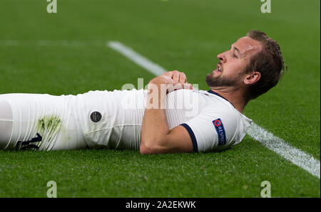 Londra, Regno Unito. 01 ott 2019. Harry Kane di speroni durante la UEFA Champions League match di gruppo tra Tottenham Hotspur e Bayern Monaco allo Stadio di Wembley a Londra, Inghilterra il 1 ottobre 2019. Foto di Andy Rowland. Credito: prime immagini multimediali/Alamy Live News Foto Stock