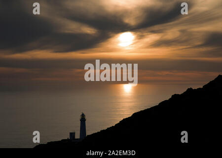 Tramonto a sud pila faro Foto Stock