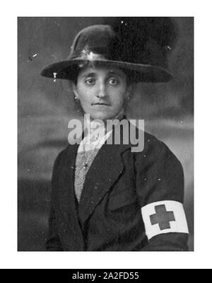 Emilie Morel presso l ospedale di guerra di La Martre. Foto Stock