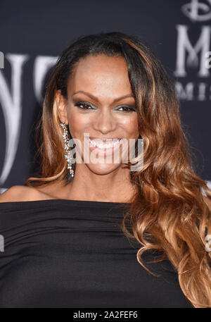 HOLLYWOOD, CA - 30 settembre: Judi Shekoni assiste la Premiere mondiale di Disney's "Maleficent: padrona del male" a El Capitan theater su Settembre 30, 2019 a Los Angeles, California. Foto Stock