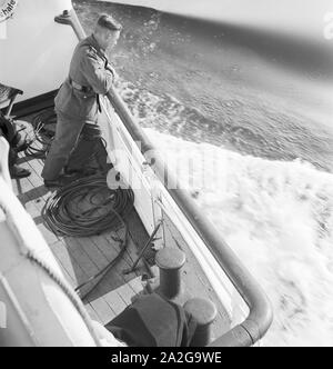 Ein Ausflug nach Lindau am Bodensee, Deutsches Reich 1930er Jahre. Un viaggio a Lindau situato in prossimità del lago di Costanza, in Germania 1930s. Foto Stock