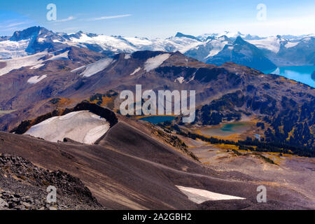 Lago Garabaldi dalla nera Brosmio Foto Stock