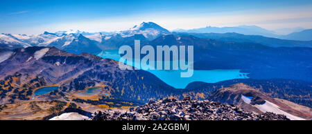 Lago Garabaldi dalla nera Brosmio Foto Stock