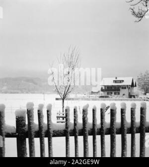 Ein Ausflug nach Allgäu-Immenstadt, Deutsches Reich 1930er Jahre. Un viaggio a Allgäu-Immenstadt, Germania 1930s. Foto Stock