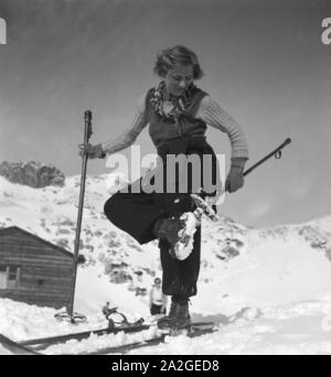 Ein Ausflug nach Allgäu-Immenstadt, Deutsches Reich 1930er Jahre. Un viaggio a Allgäu-Immenstadt, Germania 1930s. Foto Stock