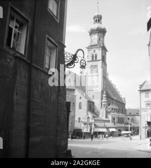 Ein Ausflug nach Hall in Tirol, Deutsches Reich 1930er Jahre. Un viaggio a Hall in Tirol, Germania 1930s. Foto Stock