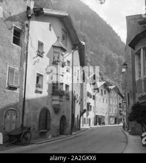 Ein Ausflug nach Rattenberg in Tirolo, Deutsches Reich 1930er Jahre. Un viaggio a Rattenberg in Tirolo, Germania 1930s. Foto Stock