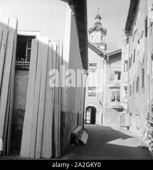 Ein Ausflug nach Rattenberg in Tirolo, Deutsches Reich 1930er Jahre. Un viaggio a Rattenberg in Tirolo, Germania 1930s. Foto Stock