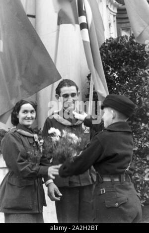 Eine italienische Hochzeit, Deutsches Reich 1930er Jahre. Un italien wedding, Germania 1930s. Foto Stock