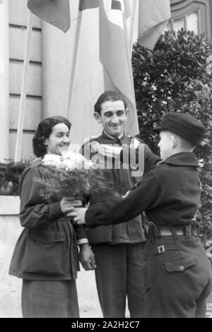 Eine italienische Hochzeit, Deutsches Reich 1930er Jahre. Un italien wedding, Germania 1930s. Foto Stock