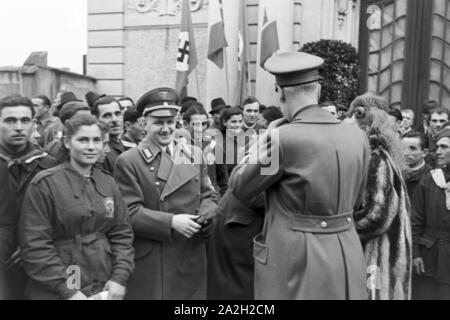 Eine italienische Hochzeit, Deutsches Reich 1930er Jahre. Un italien wedding, Germania 1930s. Foto Stock