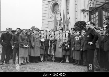 Eine italienische Hochzeit, Deutsches Reich 1930er Jahre. Un italien wedding, Germania 1930s. Foto Stock