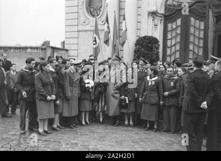 Eine italienische Hochzeit, Deutsches Reich 1930er Jahre. Un italien wedding, Germania 1930s. Foto Stock