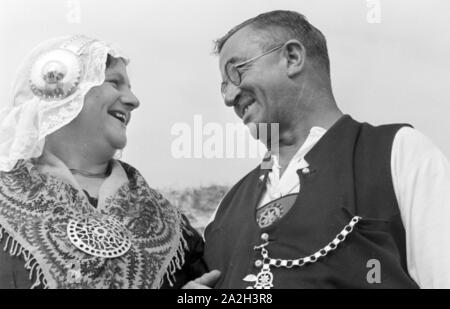 Sommerferien auf der Nordseeinsel Borkum, Deutsches Reich 1930er Jahre. Estate Vacanze sul Mare del Nord isola Borkum, Germania 1930s. Foto Stock