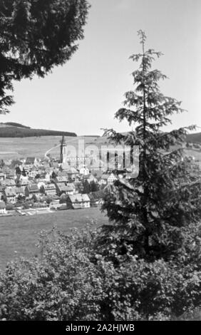 Eine Reise durch den Schwarzwald, Neustadt, Deutsches Reich 1930er Jahre. Un viaggio attraverso la Foresta Nera, Neustadt, Germania 1930s. Foto Stock