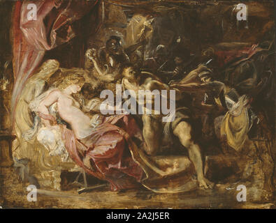 La cattura di Sansone, 1609/10, Peter Paul Rubens, fiammingo, 1577-1640, Fiandre, olio su pannello, 19 3/4 × 26 1/8 in. (50,4 × 66,4 cm Foto Stock