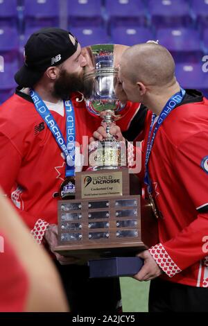 Lacrosse Team Canada vince l'ORO 2019 Foto Stock