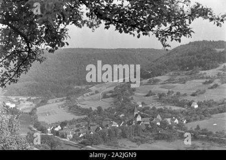 Ein Ausflug nach Schwäbisch-Hall, Deutsches Reich 1930er Jahre. Un viaggio a Schwäbisch-Hall, Germania 1930s. Foto Stock