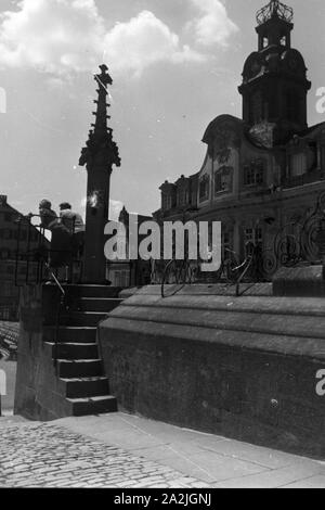 Ein Ausflug nach Schwäbisch-Hall, Deutsches Reich 1930er Jahre. Un viaggio a Schwäbisch-Hall, Germania 1930s. Foto Stock