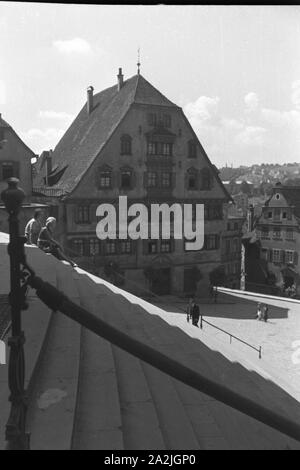 Ein Ausflug nach Schwäbisch-Hall, Deutsches Reich 1930er Jahre. Un viaggio a Schwäbisch-Hall, Germania 1930s. Foto Stock