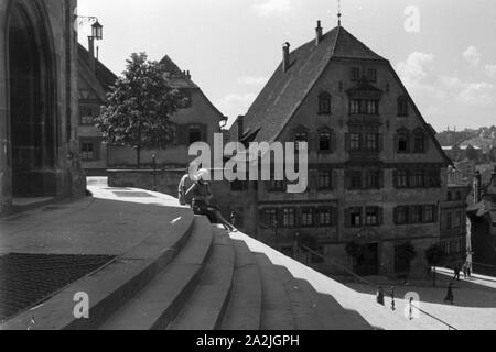 Ein Ausflug nach Schwäbisch-Hall, Deutsches Reich 1930er Jahre. Un viaggio a Schwäbisch-Hall, Germania 1930s. Foto Stock