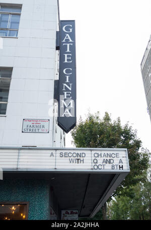 Porta il cinema, Notting Hill Gate, London, W8, Regno Unito Foto Stock